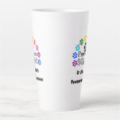 Pawsome Veterinarian Custom Name Latte Mok (Voorkant)