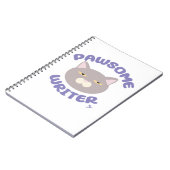 Pawsome Writer Fun Kat Cartoon Notitieboek (Linkerzijde)
