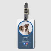 Pawsomely Professional: Hond foto sociale media Bagagelabel (Voorkant (verticaal))