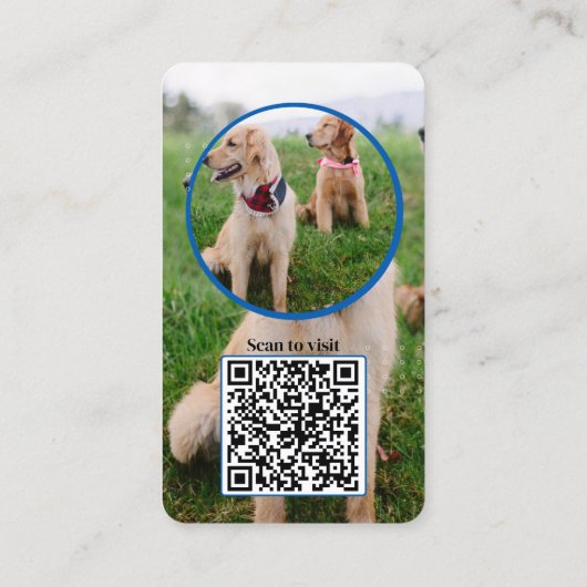 Pawsomely Professional: Hond foto sociale media Visitekaartje (Achterkant)