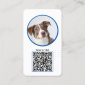 Pawsomely Professional: Hond foto sociale media Visitekaartje (Achterkant)