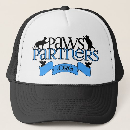 PawsPartners.org Alliance Logo Gear Trucker Pet (Voorkant)