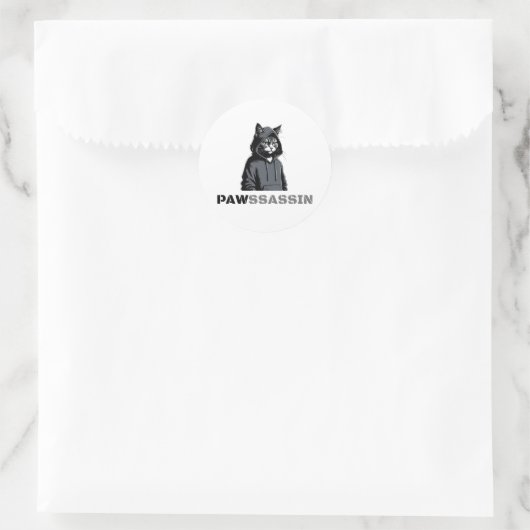 Pawssassin Cat Sticker (Tas)