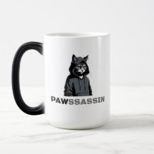 PAWSSASSIN Gedaanteverwisselende Mok – Huiskat in