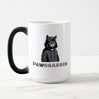 PAWSSASSIN Gedaanteverwisselende Mok – Huiskat in