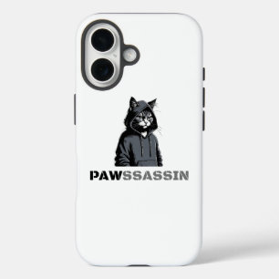 PAWSSASSIN Kat Telefoonhoesje iPhone 16 Hoesje