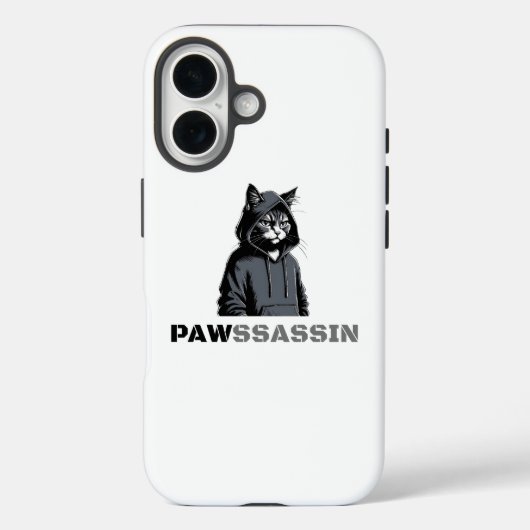 PAWSSASSIN Kat Telefoonhoesje Case-Mate iPhone Case (Achterkant)