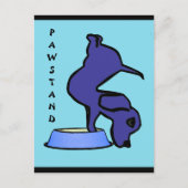 PAWSTAND - Funny Yoga Briefkaart (Voorkant)