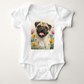 Pawtected by Pug Romper (Voorkant)