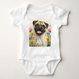 Pawtected by Pug Romper