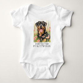 Pawtected by Rottweiler – Baby Bodysuit Gift