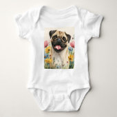 Pawtected door Mopshond Romper (Voorkant)