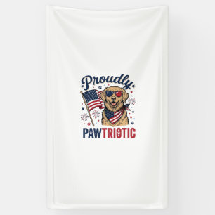 Pawtriotische Hond Patriottisch Vintage T-Shirt On Spandoek