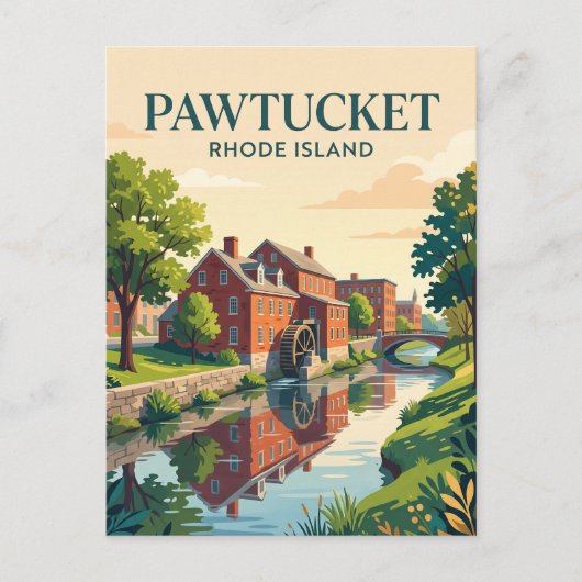 Pawtucket, Rhode Island Briefkaart (Voorkant)