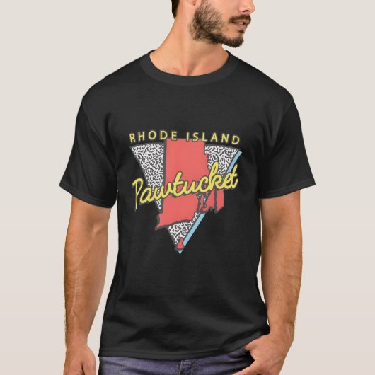 Pawtucket Rhode Island Driehoek Ri City T-shirt (Voorkant)