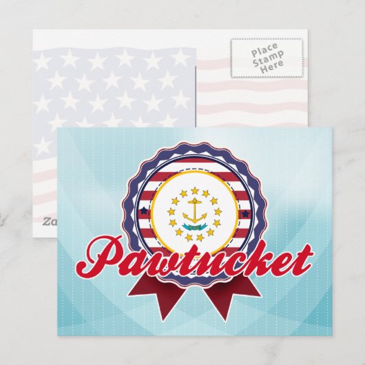 Pawtucket, RI Briefkaart (Voorkant / Achterkant)