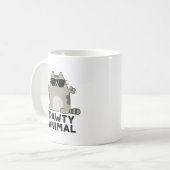 Pawty Animal Funny Party Cat Pun Koffiemok (Voorkant links)