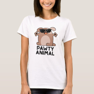 Pawty Animal Funny Party Dog Pun T-shirt