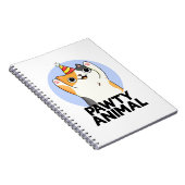 Pawty Animal Funny Party Pet Cat Pun Notitieboek (Rechterzijde)