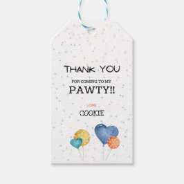 Pawty-feest Golden Retriever-hond Verjaardag Bedan Cadeaulabel