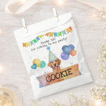 Pawty Golden Retriever Bedankt Traktatie Feestje
