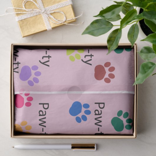 Pawty hond verjaardag Pawty giftware Tissuepapier (Geschenk)