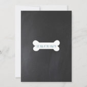 Pawty Invitations Dog Puppy Birthday Invitations Kaart (Achterkant)