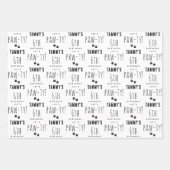 Pawty Leuke Verjaardagsfeestje Honden Aangepaste N Inpakpapier Vel (Voorkant 2)