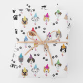 Pawty Leuke Verjaardagsfeestje Honden Aangepaste N Inpakpapier Vel (In situ)