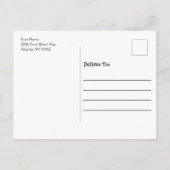 Pawty Pet Foto Birthday Party Briefkaart (Achterkant)