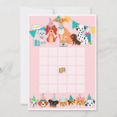 Pawty puppy dog moederdy bingo crads kaart (Voorkant)