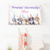 Pawty Puppy Happy Birthday Dog Party Girl Spandoek (Insitu)
