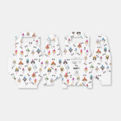 Pawty schattig verjaardagsfeestje honden bedankdoosjes (Uitgevouwen)