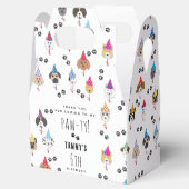 Pawty schattig verjaardagsfeestje honden bedankdoosjes (Geopend)