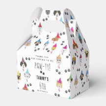 Pawty schattig verjaardagsfeestje honden