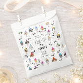 Pawty schattig verjaardagsfeestje honden bedankzakje (Geknipt)