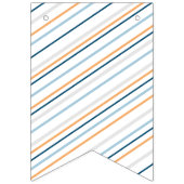 Pawty Time Fun Gestreepte Hond Verjaardag Vlaggetjes (Tweede vlag)