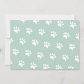 Pawty Verjaardag Kat Kitten Paw Meisjes Leuke Foto Kaart (Achterkant)