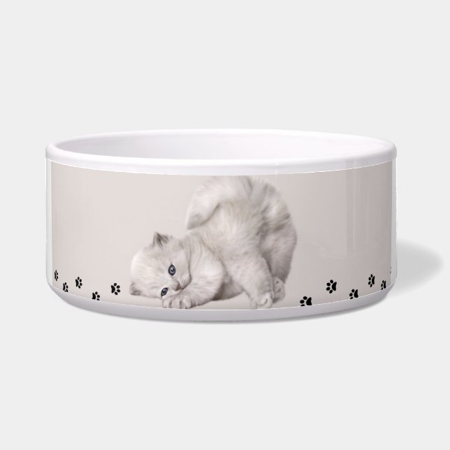 "Pawyer Bowl"? Kitten🐾✨ Voerbakje (Voorkant)
