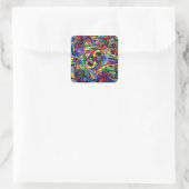 Pax Cube Viscom Vierkante Sticker (Tas)