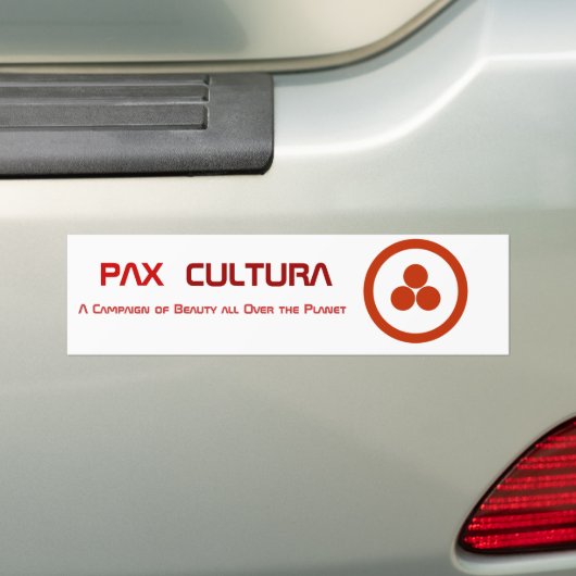 Pax Cultura Briefpapier Bumpersticker (Op auto)