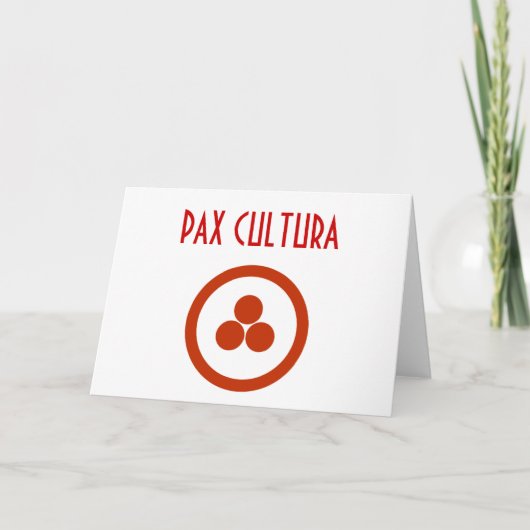 Pax Cultura Briefpapier Notitiekaartje (Voorkant)