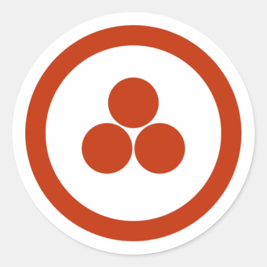 Pax Cultura Briefpapier Ronde Sticker (Voorkant)