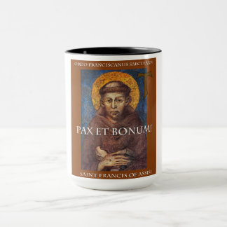 Pax Et Bonum Franciscan Coffee Mok