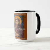 Pax Et Bonum Franciscan Coffee Mok (Voorkant rechts)