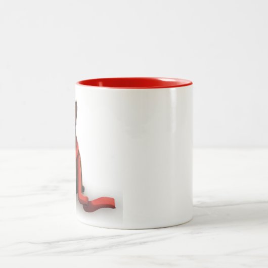 Pax & Huey Christmas Stocking Tweekleurige Koffiemok (Center)