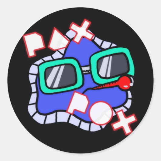 Pax Pox Ronde Sticker (Voorkant)
