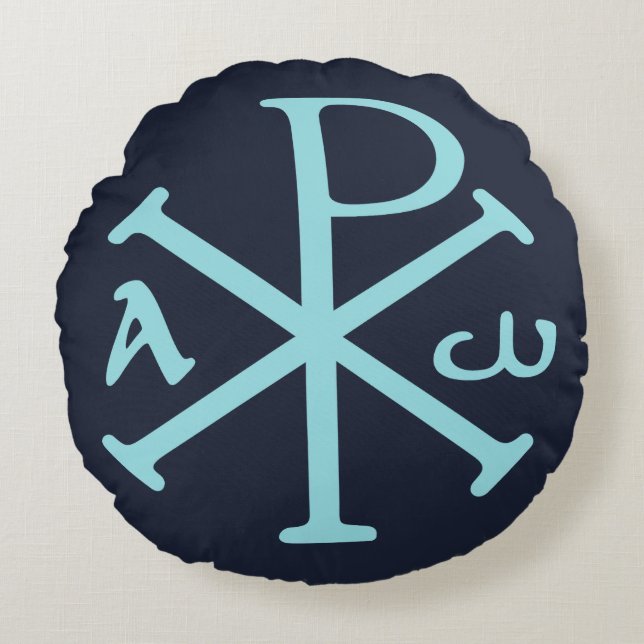 Pax Romana Rond Kussen (Voorkant)