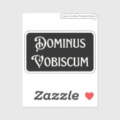 Pax Tecum Cute Latijns-katholieke Vrede met u Sticker (Vel)