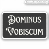 Pax Tecum Cute Latijns-katholieke Vrede met u Sticker (Voorkant)